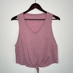 ❤️ Lululemon Knot on a tie tank in pink heather J43